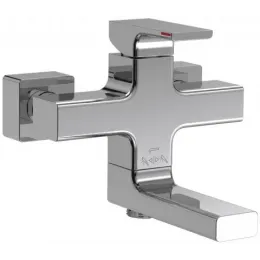 Настенный смеситель Strayt с выходом на душ (без лейки), неповоротный излив E45370-CP Jacob Delafon