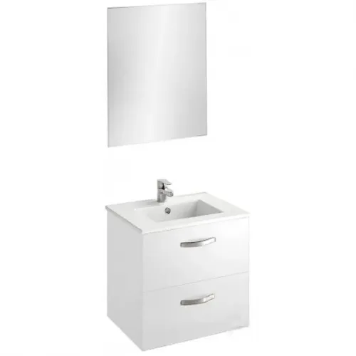 Комплект мебели для ванной Ola 60 см, белый, с 2 ящиками, подвесной монтаж EXS112-00+EB1080-RU+EB390-J5 Jacob Delafon
