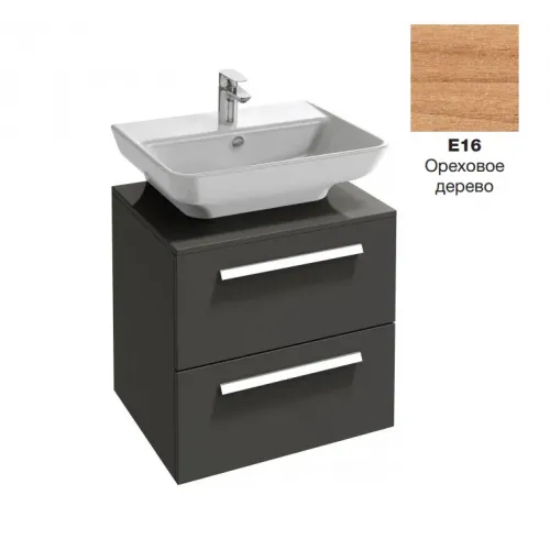 Модуль под раковину Struktura 60х47х57,6 см, ореховое дерево, 2 выдвижных ящика EB1385-E16 Jacob Delafon