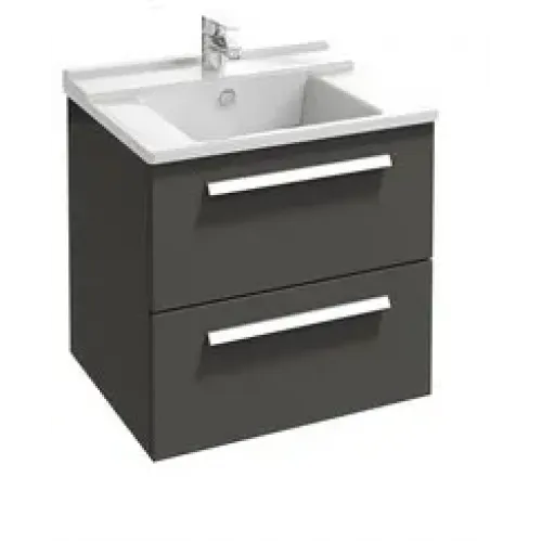 Модуль под раковину Struktura 57х47х56 см, серый антрацит, 2 выдвижных ящика EB1276-N14 Jacob Delafon