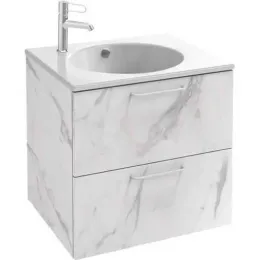 Модуль под раковину Odeon Rive Gauche 60х50,8х56,8 см, белый мрамор, ручки хром EB2520-R5-NR4 Jacob Delafon