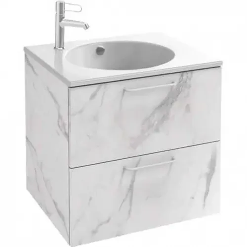 Модуль под раковину Odeon Rive Gauche 60х50,8х56,8 см, белый мрамор, ручки хром EB2520-R5-NR4 Jacob Delafon