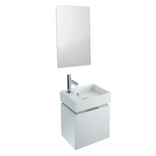 Комплект мебели для ванной Formilia Rythmik 40 см, белый блестящий, подвесной монтаж E4786-00+EB1036-G1C+EB1044-NF Jacob Delafon
