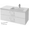 Модуль под раковину Vox 100х46х45,2 см, прямоугольная ручка, белый блестящий, для правосторонней раковины, 2 выдвижных ящика EB2076-R2-G1C Jacob Delafon