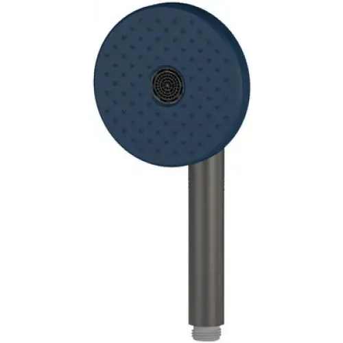 Душевая лейка Nouvelle Vague синий/черный матовый, 2 режима, чёрный цвет, без шланга E27796-BLE-BLV Jacob Delafon