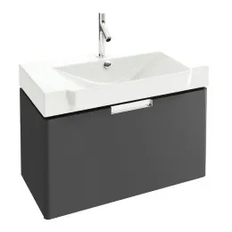 Модуль под раковину Reve 79х38х44,5 см, серый антрацит лак EB1131-442 Jacob Delafon