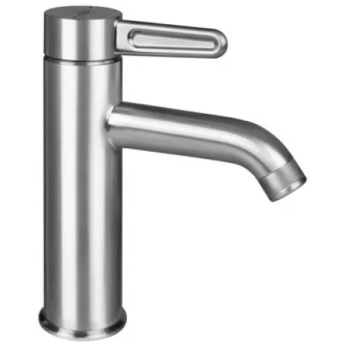 Смеситель для умывальника Nouvelle Vague матовый хром, неповоротный излив, без донного клапана E78336-CAT Jacob Delafon