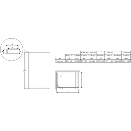 Душевая перегородка Walk-In Contra 130х200 см, 8 мм E22W130-GA Jacob Delafon