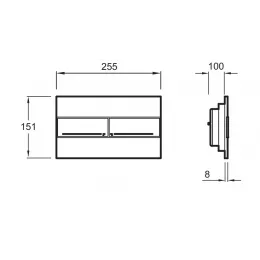 Комплект унитаза с инсталляцией Elite горизонтальный выпуск, клавиша хром, с микролифтом, безободковый, с кнопкой E29025-NF-M27 Jacob Delafon