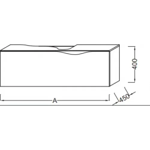 Комплект мебели для ванной Stillness 120 см, белый блестящий лак, с подсветкой, подвесной монтаж E1292-00+EB2007-NF+EB2002-G1C Jacob Delafon