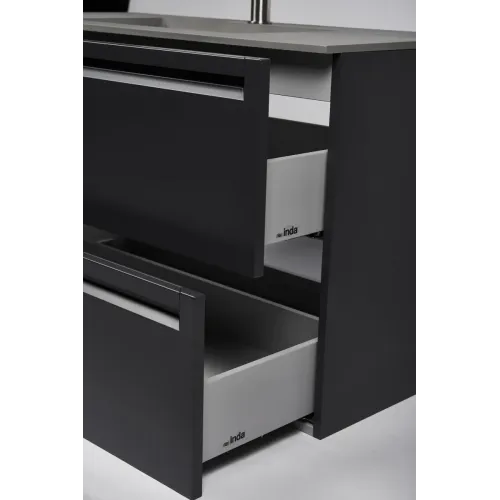 Тумба с раковиной INDA Piccadilly 100MG Cemento