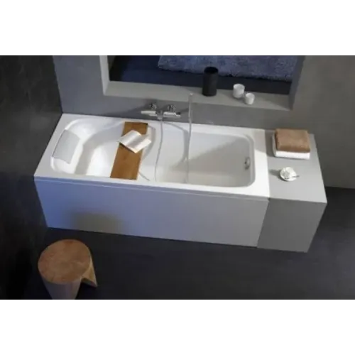 Ванна из материала Flight Elite 170х75 см, встраиваемая, с сиденьем, подголовником, выставочный образец E6D031RU-00+E6D073-P6+E6D061-MN+E70174-CP/У Jacob Delafon