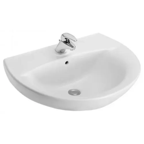 Подвесная раковина Patio 65х52,5х17 см, одно сквозное отверстие для смесителя, санфарфор E1998G-00 Jacob Delafon