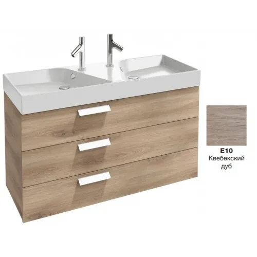 Модуль под раковину Rythmik 119,5х45х63,4 см, квебекский дуб, з выдвижных ящика EB1311-E10 Jacob Delafon