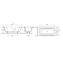 Акриловая ванна Elise 180х80 см E60283-00 Jacob Delafon