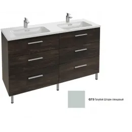 Модуль под раковину Vox 140х46х73,4 см, 6 ящиков, голубой шторм глянцевый, угловые ручки EB2090-R3-G73 Jacob Delafon