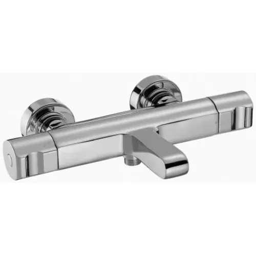 Настенный смеситель Singulier с выходом на душ (без лейки), неповоротный излив, термостат E10870-CP Jacob Delafon