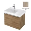 Модуль с раковиной Odeon Up 65 см, квебекский дуб, 1 выдвижной ящик, с правым крылом, подвесной монтаж E4757G-00+EB886-E10 Jacob Delafon