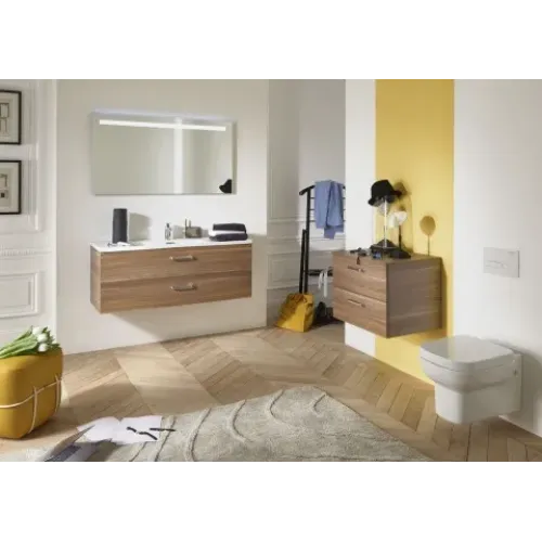 Модуль под раковину Vox 120х46х45,2 см, ореховое дерево, 2 ящика, изогнутые ручки EB2071-R1-E16 Jacob Delafon