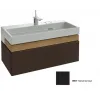 Модуль под раковину Terrace 100х48х38 см, 2 ящика, черный матовый, система push-to-open EB1187-M61-M61 Jacob Delafon