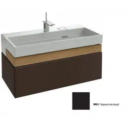 Модуль под раковину Terrace 100х48х38 см, 2 ящика, черный матовый, система push-to-open EB1187-M61-M61 Jacob Delafon