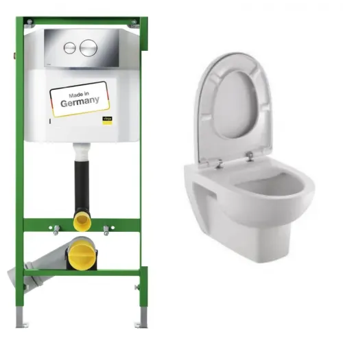 Комплект с инсталляцией Odeon Up безободковый, с микролифтом E4570-00+8409K-00+713386 Jacob Delafon