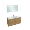 Комплект мебели для ванной Vox 120 см, ореховое дерево, подвесной монтаж, с подсветкой EB1418-NF+EXAB112-Z-00+EB2071-R1-E16 Jacob Delafon