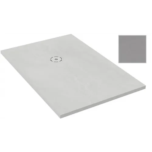 Поддон Singulier 120х90х3 см, серый шелк, матовый, антискользящее покрытие, Neoroc, прямоугольный E67023-MGZ Jacob Delafon