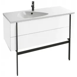 Модуль с раковиной Nouvelle Vague 80 см, цвет белый блестящий, подвесной монтаж EXAR112-Z-00+EB3030-N18 Jacob Delafon