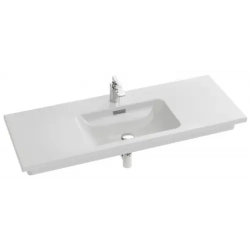 Модуль с раковиной Vox 120 см, серая кожа, 2 выдвижных ящика, с гладкой нижней поверхностью, подвесной монтаж EXAB112-Z-00+EB2021-RA-N29 Jacob Delafon