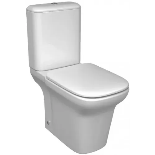 Унитаз-компакт Vox 36х66,5 см, 3/6 л, нижняя подводка, универсальный выпуск, безободковый, без сиденья UJN102-00+ETM212-00 Jacob Delafon