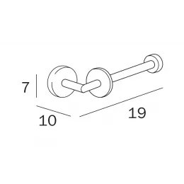 Держатель туалетной бумаги INDA FORUM A36250CR