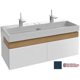 Модуль под раковину Terrace 120х48х38 см, темно-синий глянцевый, верхний ящик из цельного дерева, система push-to-open EB1188-G98 Jacob Delafon