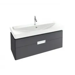 Модуль с раковиной Reve 120 см, серый антрацит лак, 2 ящика. с 1 отверстием под смеситель, подвесной монтаж E4800-00+EB1137-442 Jacob Delafon