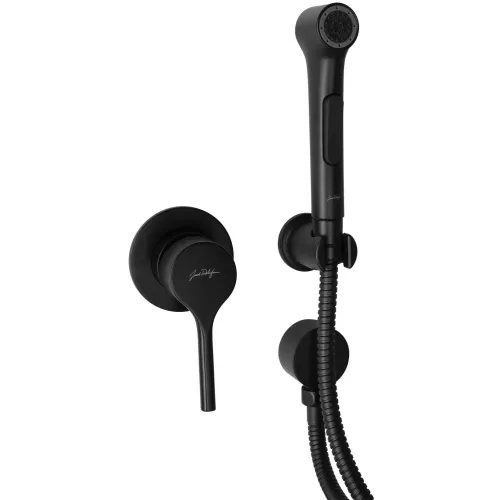 Встраиваемый гигиенический душ Elate матовый, трехэлементный, пластик, чёрный цвет E24610-BL Jacob Delafon