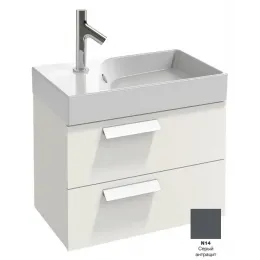 Модуль под раковину Rythmik 59,5х36х42,4 см, 2 ящика, серый антрацит EB1300-N14 Jacob Delafon