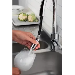 Смеситель для кухни с выдвижной лейкой Edouard поворотный излив E23308-CP Jacob Delafon