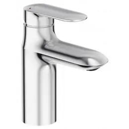 Смеситель для умывальника Kumin с картриджем с3 (смещенный центр выпуска воды), неповоротный излив, с донным клапаном E99444-CP Jacob Delafon