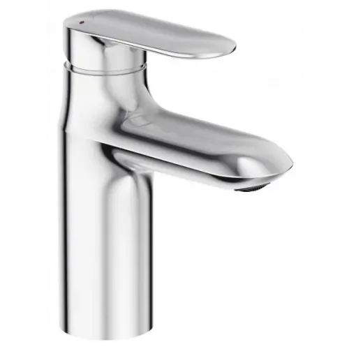 Смеситель для умывальника Kumin с картриджем с3 (смещенный центр выпуска воды), неповоротный излив, с донным клапаном E99444-CP Jacob Delafon