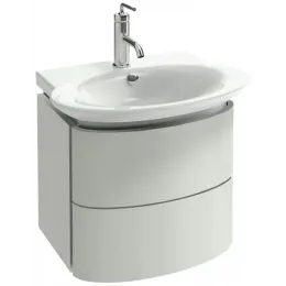 Модуль с раковиной Presqu'ile 50 см, два ящика, плавное закрытие, овальная раковина со столешницей,белый, подвесной монтаж E4438-00+EB1102-G1C Jacob Delafon