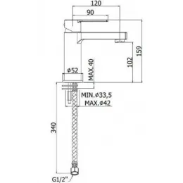 Смеситель для раковины Paffoni Ringo RIN071CR