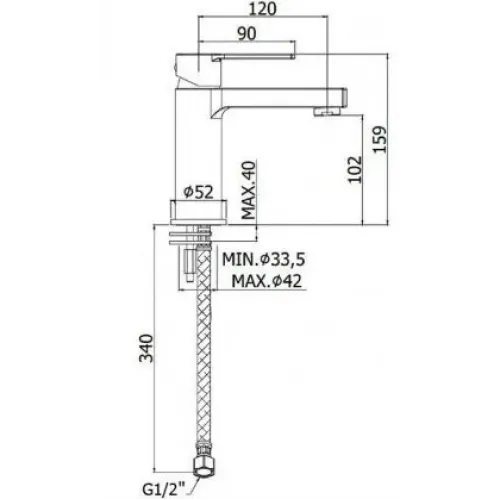 Смеситель для раковины Paffoni Ringo RIN071CR