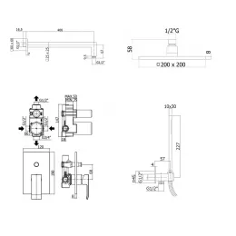Комплект смесителей PAFFONI Elle KITEL015NO/M