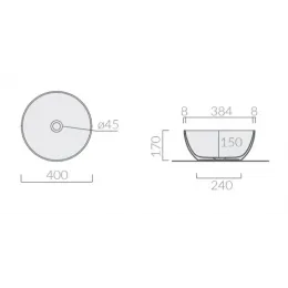 Раковина накладная GALASSIA DREAM 7307