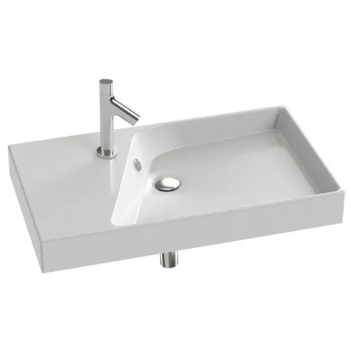 Комплект мебели для ванной Rythmik 80 см, светло-коричневый блестящий, 2 выдвижных ящика, с подсветкой, с подсветкой, подвесной монтаж EB796RU-G80+EXO112-Z-00+EB1303-G80 Jacob Delafon