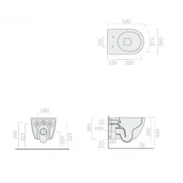 Унитаз подвесной Galassia DREAM 7334SA