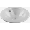 Накладная раковина Ronde 47х47х12 см, c заглушкой для переливного отверстия, санфарфор E1183-00 Jacob Delafon