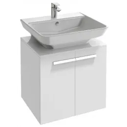 Модуль под раковину Struktura 60х47х57,6 см, 2 дверцы, белый глянцевый EB1384-N18 Jacob Delafon