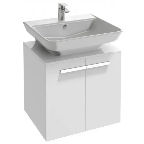 Модуль под раковину Struktura 60х47х57,6 см, 2 дверцы, белый глянцевый EB1384-N18 Jacob Delafon