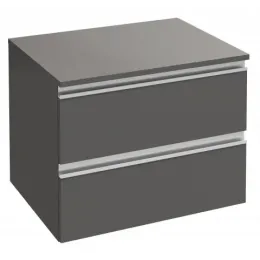 Тумба для ванной Vox серый антрацит глянцевый, подвесной монтаж 60х46 см EB2060-RA-442 Jacob Delafon